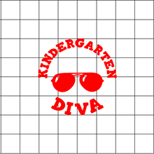 Fast Lane Graphix: Kindergarten Diva Sticker,White, stickers, decals, vinyl, custom, car, love, automotive, cheap, cool, Graphics, decal, nice