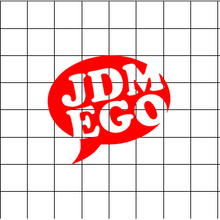 Fast Lane Graphix: JDM EGO Sticker,Matte White, stickers, decals, vinyl, custom, car, love, automotive, cheap, cool, Graphics, decal, nice