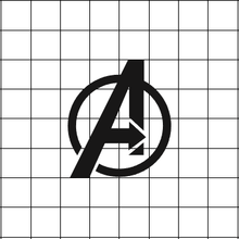 Fast Lane Graphix: Avengers A Sticker,White, stickers, decals, vinyl, custom, car, love, automotive, cheap, cool, Graphics, decal, nice