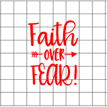 Fast Lane Graphix: Faith Over Fear Sticker,Matte White, stickers, decals, vinyl, custom, car, love, automotive, cheap, cool, Graphics, decal, nice