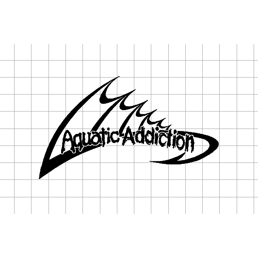 Fast Lane Graphix: Aquatic Addiction Sticker,White, stickers, decals, vinyl, custom, car, love, automotive, cheap, cool, Graphics, decal, nice