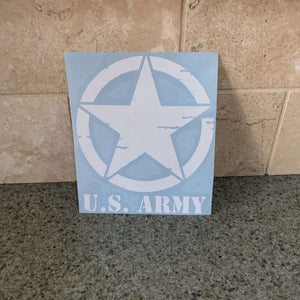 Fast Lane Graphix: Distressed U.S. Army Star Sticker,White, stickers, decals, vinyl, custom, car, love, automotive, cheap, cool, Graphics, decal, nice