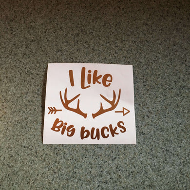 Fast Lane Graphix: I Like Big Bucks Sticker,Copper Metallic, stickers, decals, vinyl, custom, car, love, automotive, cheap, cool, Graphics, decal, nice