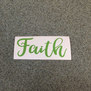 Fast Lane Graphix: Faith V1 Sticker,Lime Green, stickers, decals, vinyl, custom, car, love, automotive, cheap, cool, Graphics, decal, nice