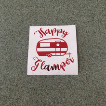 Fast Lane Graphix: Happy Glamper V2 Sticker,Red Chrome, stickers, decals, vinyl, custom, car, love, automotive, cheap, cool, Graphics, decal, nice