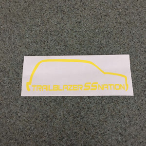 Fast Lane Graphix: Trailblazer SS Nation TBSS Sticker,Brimstone Yellow, stickers, decals, vinyl, custom, car, love, automotive, cheap, cool, Graphics, decal, nice