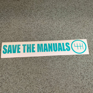 Fast Lane Graphix: Save The Manuals Stickers,Turquoise, stickers, decals, vinyl, custom, car, love, automotive, cheap, cool, Graphics, decal, nice