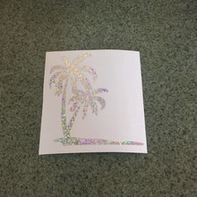 Fast Lane Graphix: Palm Tree Sticker,Silver Sequin, stickers, decals, vinyl, custom, car, love, automotive, cheap, cool, Graphics, decal, nice