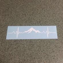 Fast Lane Graphix: Mountain Heartbeat Sticker,White, stickers, decals, vinyl, custom, car, love, automotive, cheap, cool, Graphics, decal, nice