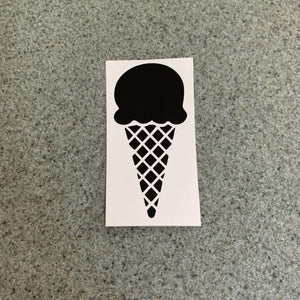 Fast Lane Graphix: Ice Cream Cone Sticker,Black, stickers, decals, vinyl, custom, car, love, automotive, cheap, cool, Graphics, decal, nice