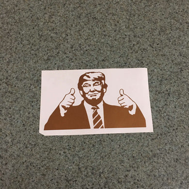 Fast Lane Graphix: Donald Trump Thumbs Up Meme Sticker,Copper Metallic, stickers, decals, vinyl, custom, car, love, automotive, cheap, cool, Graphics, decal, nice