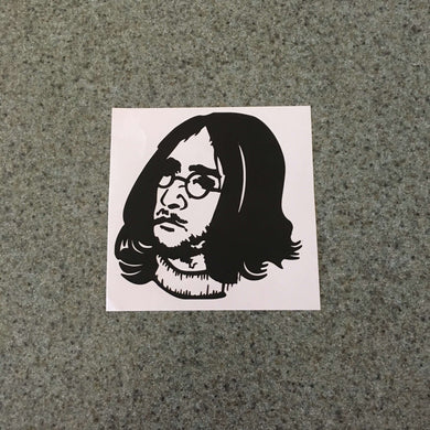 Fast Lane Graphix: John Lennon Sticker,Matte Black, stickers, decals, vinyl, custom, car, love, automotive, cheap, cool, Graphics, decal, nice