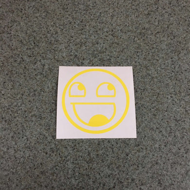Fast Lane Graphix: Happy Face Emoji Sticker,Brimstone Yellow, stickers, decals, vinyl, custom, car, love, automotive, cheap, cool, Graphics, decal, nice