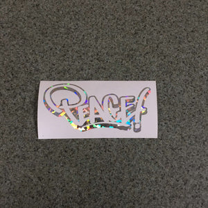 Fast Lane Graphix: Peace Graffiti Style Sticker,Holographic Silver Flake, stickers, decals, vinyl, custom, car, love, automotive, cheap, cool, Graphics, decal, nice