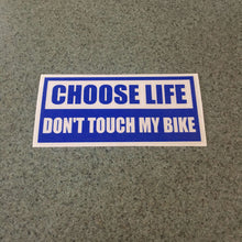 Fast Lane Graphix: Choose Life Don't Touch My Bike Sticker,Brilliant Blue, stickers, decals, vinyl, custom, car, love, automotive, cheap, cool, Graphics, decal, nice