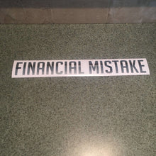 Fast Lane Graphix: Financial Mistake V2 Sticker,Silver Chrome, stickers, decals, vinyl, custom, car, love, automotive, cheap, cool, Graphics, decal, nice