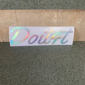 Fast Lane Graphix: DoIt4T V2 Sticker,Holographic Silver Chrome, stickers, decals, vinyl, custom, car, love, automotive, cheap, cool, Graphics, decal, nice
