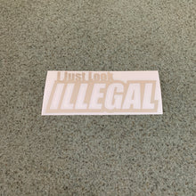 Fast Lane Graphix: I Just Look Illegal Sticker,Silver Chrome, stickers, decals, vinyl, custom, car, love, automotive, cheap, cool, Graphics, decal, nice