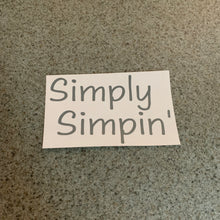 Fast Lane Graphix: Simply Simpin' Sticker,Grey, stickers, decals, vinyl, custom, car, love, automotive, cheap, cool, Graphics, decal, nice