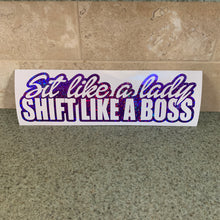 Fast Lane Graphix: Sit Like A Lady Shift Like A Boss Sticker,Purple Sequin, stickers, decals, vinyl, custom, car, love, automotive, cheap, cool, Graphics, decal, nice