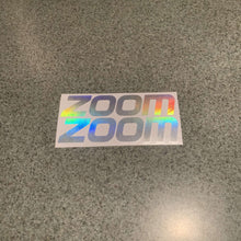 Fast Lane Graphix: Zoom Zoom Mazda Sticker,Holographic Silver Chrome, stickers, decals, vinyl, custom, car, love, automotive, cheap, cool, Graphics, decal, nice