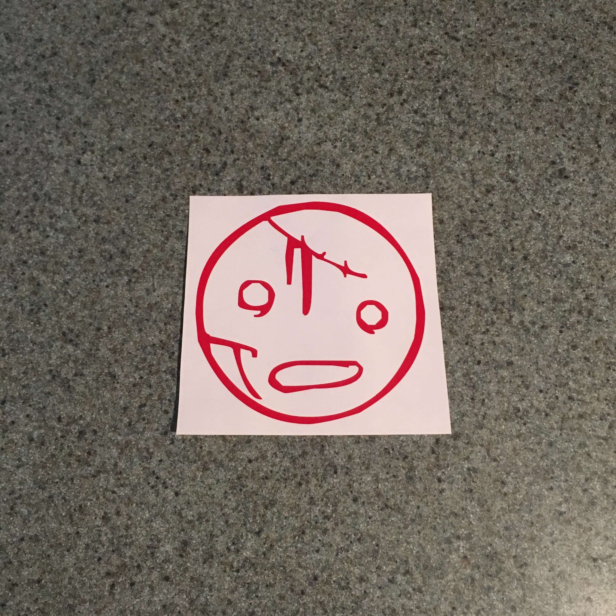 Emoji Scared Face 3.5 Decal 