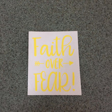 Fast Lane Graphix: Faith Over Fear Sticker,Brimstone Yellow, stickers, decals, vinyl, custom, car, love, automotive, cheap, cool, Graphics, decal, nice