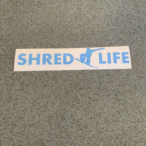 Fast Lane Graphix: Shred Life Sticker,Ice Blue, stickers, decals, vinyl, custom, car, love, automotive, cheap, cool, Graphics, decal, nice