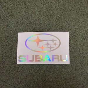 Fast Lane Graphix: Subaru Logo Sticker,Holographic Silver Chrome, stickers, decals, vinyl, custom, car, love, automotive, cheap, cool, Graphics, decal, nice