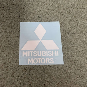 Fast Lane Graphix: Mitsubishi Motors Sticker,Matte White, stickers, decals, vinyl, custom, car, love, automotive, cheap, cool, Graphics, decal, nice