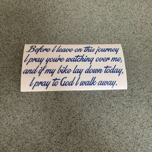 Fast Lane Graphix: Before I Leave On This Journey... Quote Sticker,Blue, stickers, decals, vinyl, custom, car, love, automotive, cheap, cool, Graphics, decal, nice