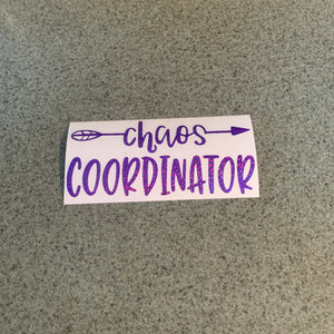 Fast Lane Graphix: Chaos Coordinator Sticker,Purple Sequin, stickers, decals, vinyl, custom, car, love, automotive, cheap, cool, Graphics, decal, nice