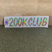 Fast Lane Graphix: #200K Club Sticker,Holographic Silver Flake, stickers, decals, vinyl, custom, car, love, automotive, cheap, cool, Graphics, decal, nice