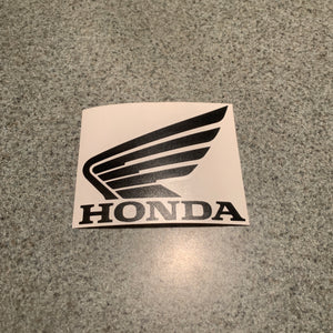 Fast Lane Graphix: Honda Wing Logo Sticker,Black, stickers, decals, vinyl, custom, car, love, automotive, cheap, cool, Graphics, decal, nice