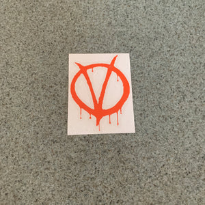Fast Lane Graphix: V for Vendetta Sticker,Orange, stickers, decals, vinyl, custom, car, love, automotive, cheap, cool, Graphics, decal, nice