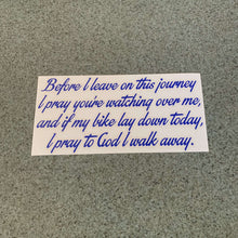 Fast Lane Graphix: Before I Leave On This Journey... Quote Sticker,Brilliant Blue, stickers, decals, vinyl, custom, car, love, automotive, cheap, cool, Graphics, decal, nice