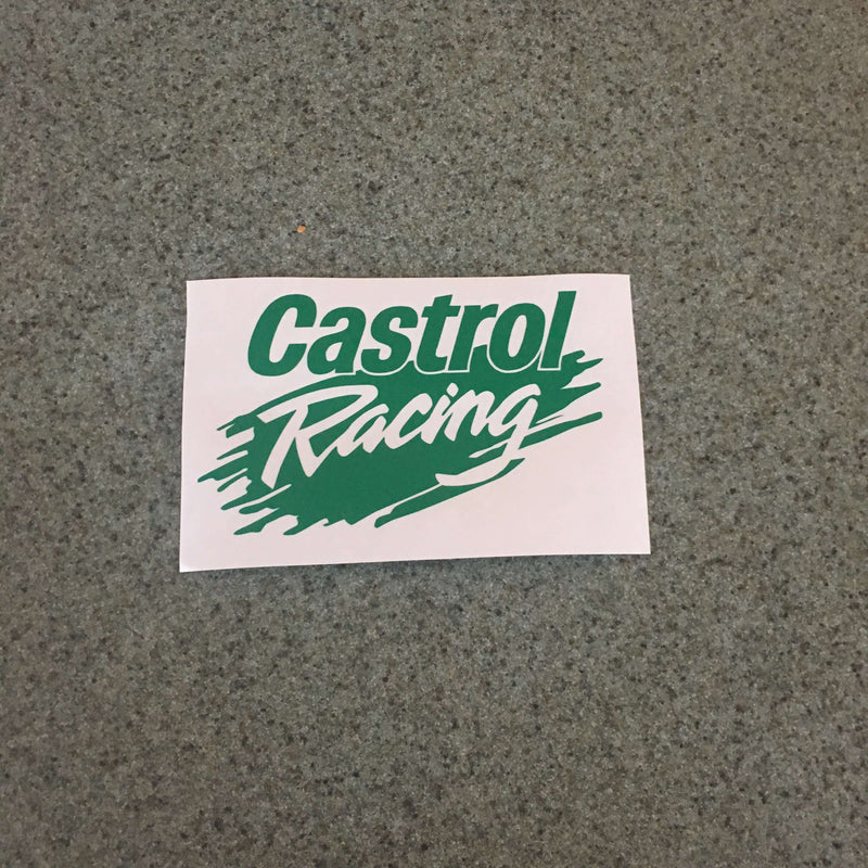 Laminated 4 Castrol oil stickers classic rally race motorbike car Sponsor decals - Add FX