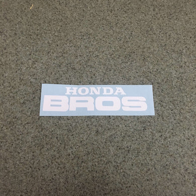 Fast Lane Graphix: Honda Bros Sticker,White, stickers, decals, vinyl, custom, car, love, automotive, cheap, cool, Graphics, decal, nice