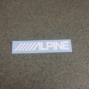 Fast Lane Graphix: Alpine Sticker,Matte White, stickers, decals, vinyl, custom, car, love, automotive, cheap, cool, Graphics, decal, nice