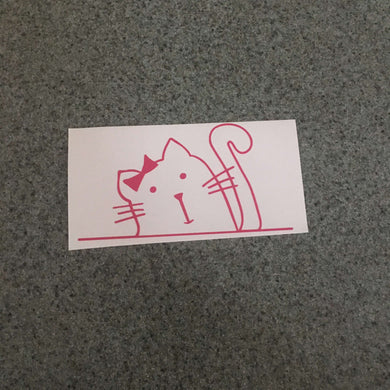 Fast Lane Graphix: Kitty Cat Face Sticker,Pink, stickers, decals, vinyl, custom, car, love, automotive, cheap, cool, Graphics, decal, nice