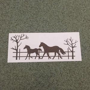 Fast Lane Graphix: Horses On The Farm Sticker,Carbon Fiber, stickers, decals, vinyl, custom, car, love, automotive, cheap, cool, Graphics, decal, nice