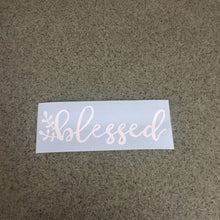 Fast Lane Graphix: Blessed Sticker,White, stickers, decals, vinyl, custom, car, love, automotive, cheap, cool, Graphics, decal, nice