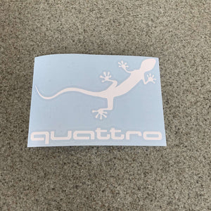 Audi Quattro Gecko Sticker