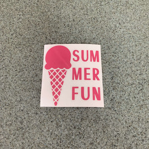 Fast Lane Graphix: Summer Fun Sticker,Pink, stickers, decals, vinyl, custom, car, love, automotive, cheap, cool, Graphics, decal, nice