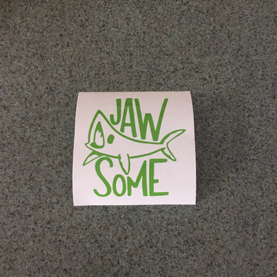 Fast Lane Graphix: Jaw Some Shark Sticker,Lime Green, stickers, decals, vinyl, custom, car, love, automotive, cheap, cool, Graphics, decal, nice