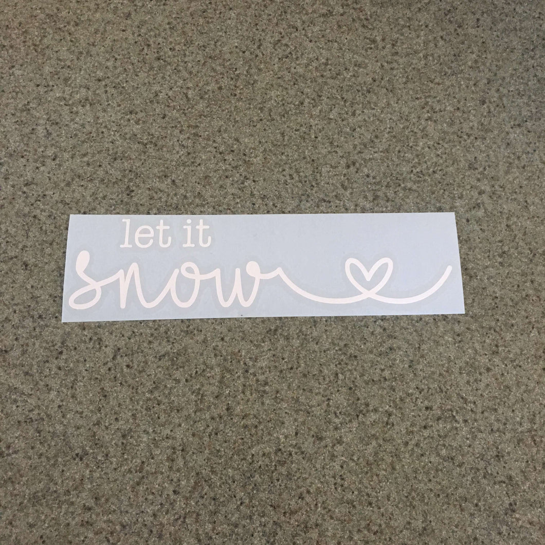 Fast Lane Graphix: Let It Snow V3 Sticker,White, stickers, decals, vinyl, custom, car, love, automotive, cheap, cool, Graphics, decal, nice