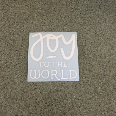 Fast Lane Graphix: Joy To The World Sticker,White, stickers, decals, vinyl, custom, car, love, automotive, cheap, cool, Graphics, decal, nice