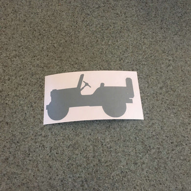 Fast Lane Graphix: Jeep Outline Sticker,Silver, stickers, decals, vinyl, custom, car, love, automotive, cheap, cool, Graphics, decal, nice