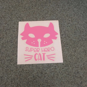 Fast Lane Graphix: Super Hero Cat Sticker,Soft Pink, stickers, decals, vinyl, custom, car, love, automotive, cheap, cool, Graphics, decal, nice
