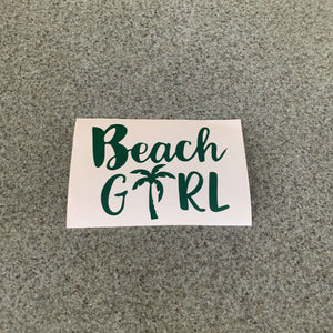 Fast Lane Graphix: Beach Girl Sticker,Forest Green, stickers, decals, vinyl, custom, car, love, automotive, cheap, cool, Graphics, decal, nice